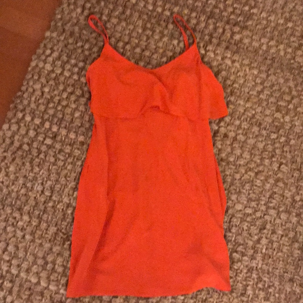 Joie bright orange dress